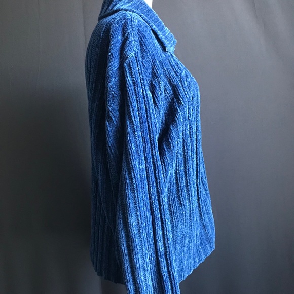 Who Cares Blue Sweater - Picture 3 of 9